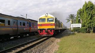 เมื่อรถไฟหลีกกันทีเดียว​ 6 ขบวน​ ที่ชุมทางหนองปลาดุก​ | Trains to cross at Nong Praduk JN.