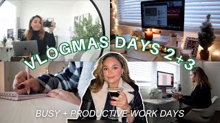 BUSY + PRODUCTIVE VLOG // Long to-do lists, work from home days + staying busy l Vlogmas 2 + 3 by Keisha Pettway 419 views 4 months ago 24 minutes