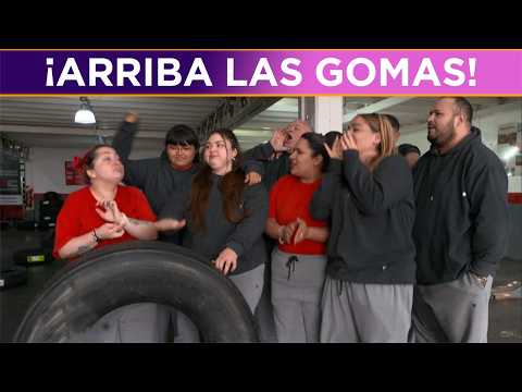 Demanding physical activity with XXL tires: more than one person was completely exhausted