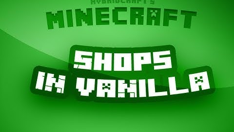 Minecraft Tutorial - How to build a shop Shop [with command blocks]