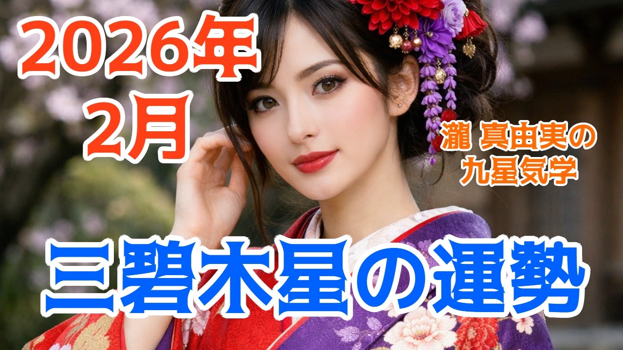 瀧 真由実の九星気学 2026年2月 三碧木星の運勢 まとめ #開運 #スピリチュアル #仕事運 #金運 #恋愛運 #占い #運勢 #さんぺき #幸運 #2月 #2月の運勢 #気学