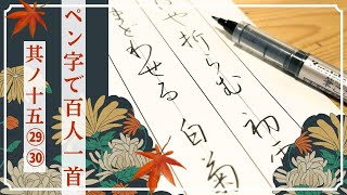 【現代名筆 小倉百人一首】（毎日新聞社発行 豪華額装版） mqdefault.jpg