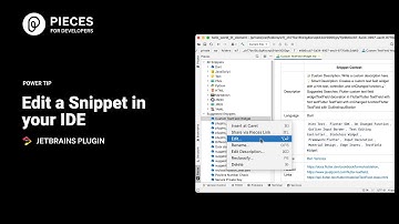 Power Tip: Edit a Saved Snippet | JetBrains Plugin
