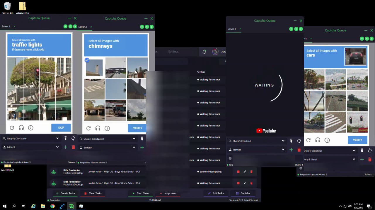 Cyber AIO LIVE COP - Jordan Retro 1 OG "Royal Toe"