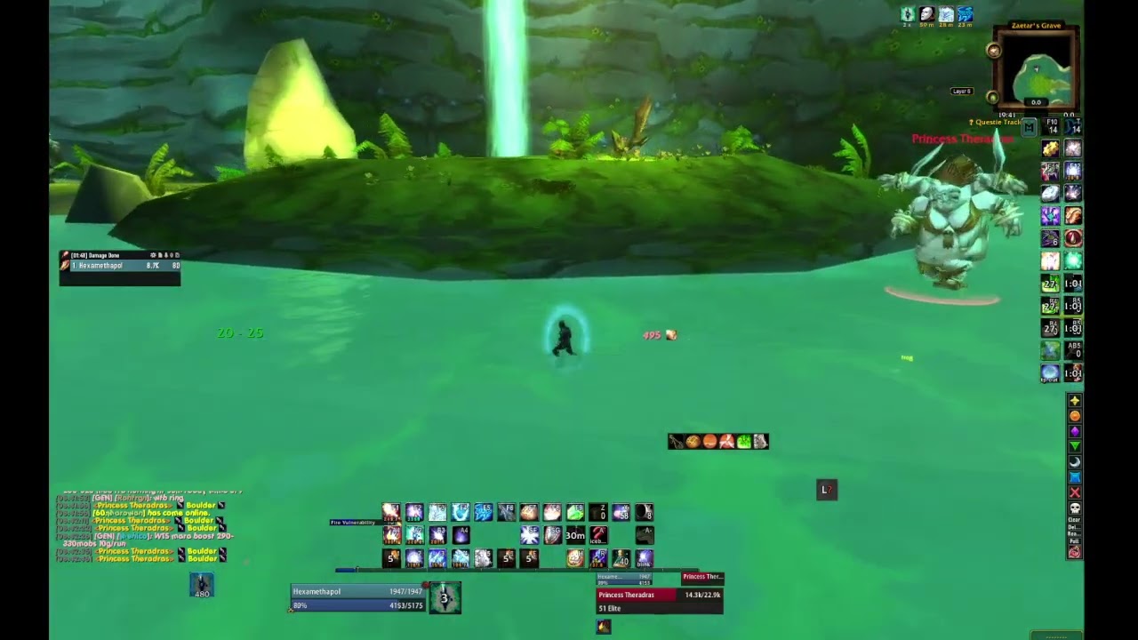 WoW Classic Anniversary: Mage 57 lvl Maraudon Princess Solo Farm