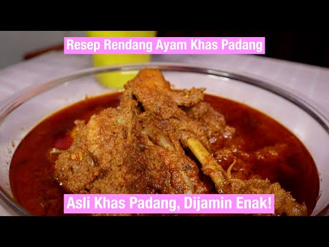 Olahan RESEP RENDANG AYAM Khas Asli Padang Dijamin Enak Lamak Bana Resep Rahasia Keluarga Yang Sedap