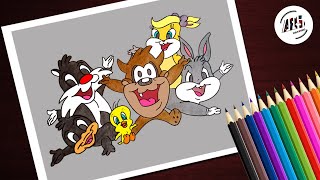 Baby Looney Tunes Characters Drawing