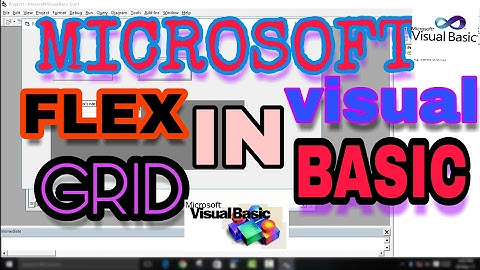 Create MS flex grid in microsoft visual basic with example! || visula basic tutorial