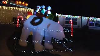 Christmas street light show in Cape Coral, FL 1012018