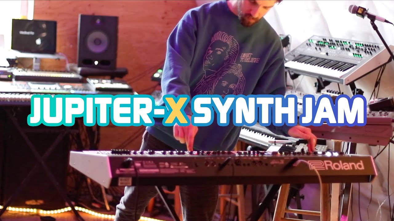 Jamming on the Roland JupiterX YouTube