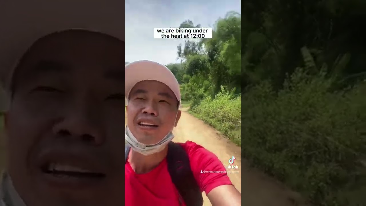 Biking in Mai Chau as a tour guide