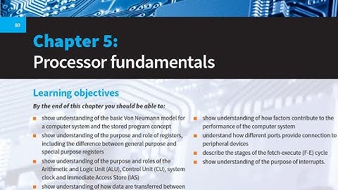 Cambridge Computer Science As Level 9618: Processor Fundamentals