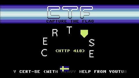 C64 Crack: CERT-SE CTF 2020! 1 October 2020