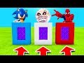 Minecraft PE : DO NOT CHOOSE THE WRONG PORTAL! (Sonic, Lunar Moon & Spiderman)