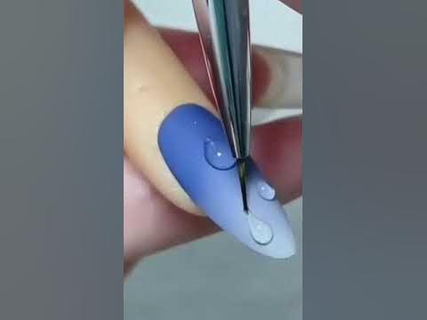 Дизайн ногтей капли 😯 | Как делают современный дизайн видео ногти капли ...