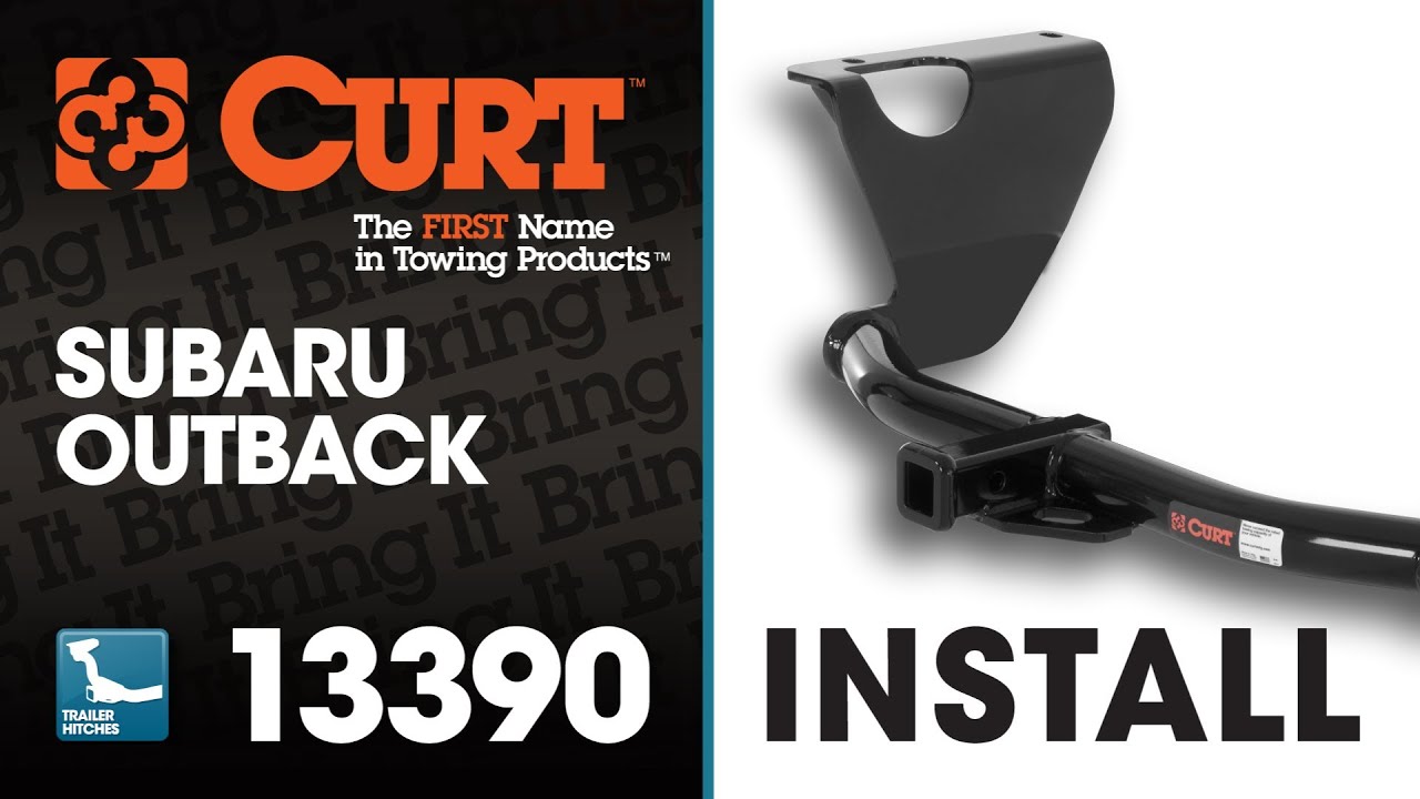 Trailer Hitch Install: CURT 13390 on 2011 Subaru Outback - YouTube