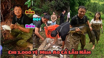 Chi 2.000 tệ Mua Ao Cá Lâu Năm - Bắt Được Rùa Đột Biến Quý Hiếm, Cá To Khiếp Đảm!