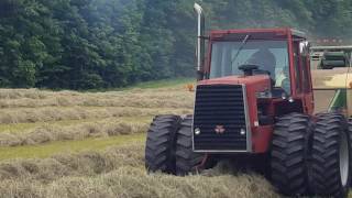 Footehills Farm MF4880 with Krone Big Pac 12130