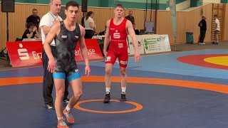 Wrestling / Ringen LM Sachsen 2024, Gelenau, Junioren, 72 kg, GR, Schmalfuß M. - Magamedov