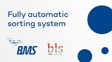 Fully automatic sorting system | BLS labeling & logistics services | BMS Maschinenfabrik