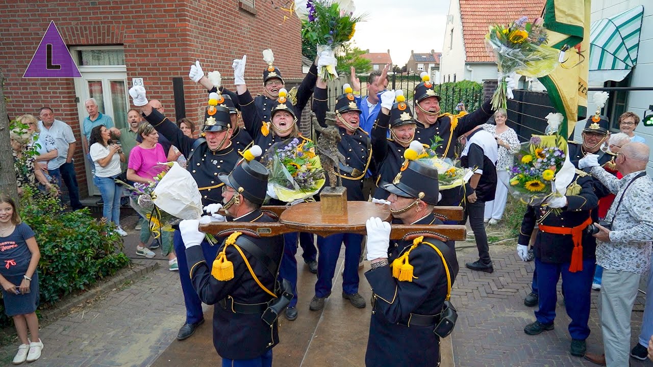 Groots welkom in Melick voor schutterij Sint Andreas na winnen OLS