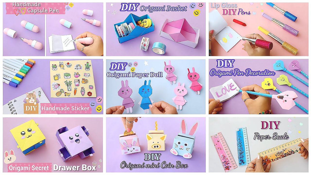 EASY CRAFT IDEAS || School Craft Idea || DIY Origami Craft || School ...