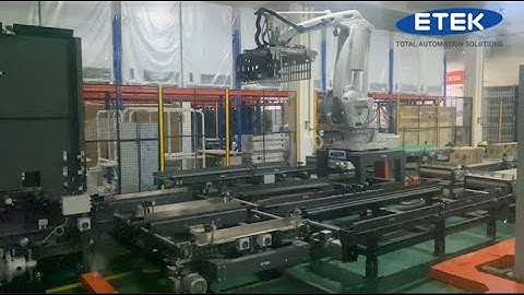 Chạy thử hệ thống Robot xếp PALLETIZER  | Giải pháp đóng gói | Packaging Solutions | ETEK