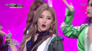 뮤직뱅크 Music Bank - LATATA - (여자)아이들 (LATATA - (G)I-DLE).20180601