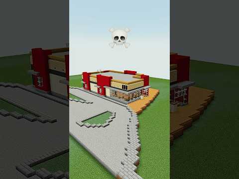 Minecraft KFC Build Battle - Noob vs Pro vs Hacker vs God #shorts #minecraft