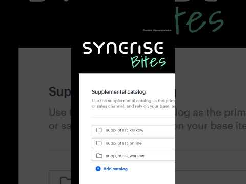 Supplemental Catalogs: Store-Specific Offers #SyneriseBites #SupplementalCatalogs