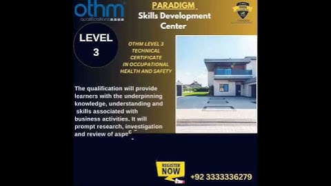 @#OTHM Lavel 3 Technical certificate in Occupational health and safety 🛟🦺##@ #education #
