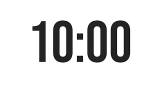 10 MINUTE TIMER - COUNTDOWN TIMER (MINIMAL)