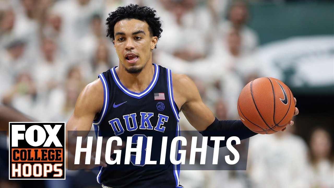 Duke rebounds from upset loss with dominant win over Michigan State | FOX COLLEGE HOOPS HIGHLIGHTS