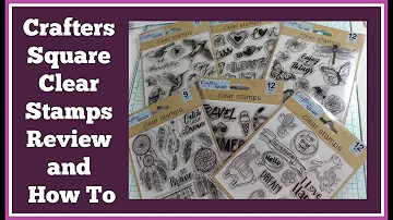 Dollar Tree Crafters Square Clear Stamps How to and Review