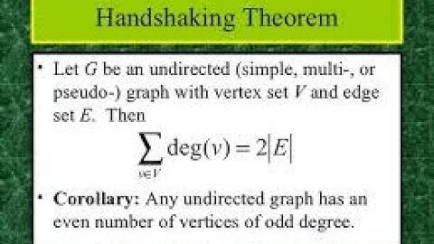 Handshaking Theorem