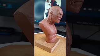Modelagem em progresso ..busto do hellboy part1