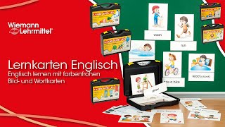 Lernkarten Englisch Englisch lernen in der Grundschule mit farbenfrohen Bild und