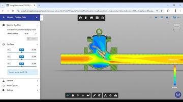 Autonomous Valve CFD Demo - Swing Check Valve