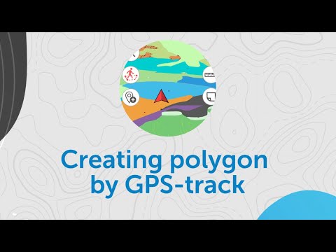 Creating polygon by GPS-track - YouTube