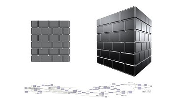 Brick Array with Gap and Chamfer Rhino and Grasshopper Parametric Architecture and Design