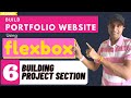 06 - Building projects section | Responsive portfolio website html css flexbox | Card layout tips