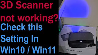 3D scanner not activating / turning on. Check this setting. 3DMakerPro Moose
