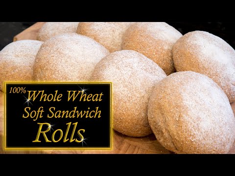 100% Whole wheat Sandwich rolls