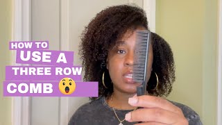 The Doux Foam & a three row comb