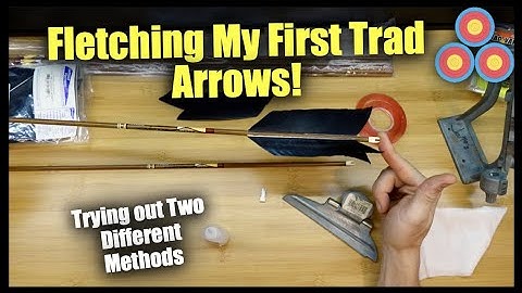 Fletching my First Set of Traditional Archery Arrows with Two Methods