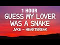 [1 HOUR] JVKE - what heartbreak feels like (pretty little liar) (Lyrics) guess my lover was a snake