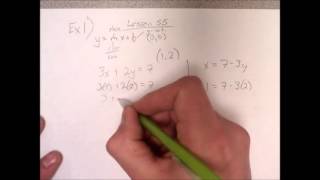 Lesson 55 Solving Systems of Linear Equations by Graphing