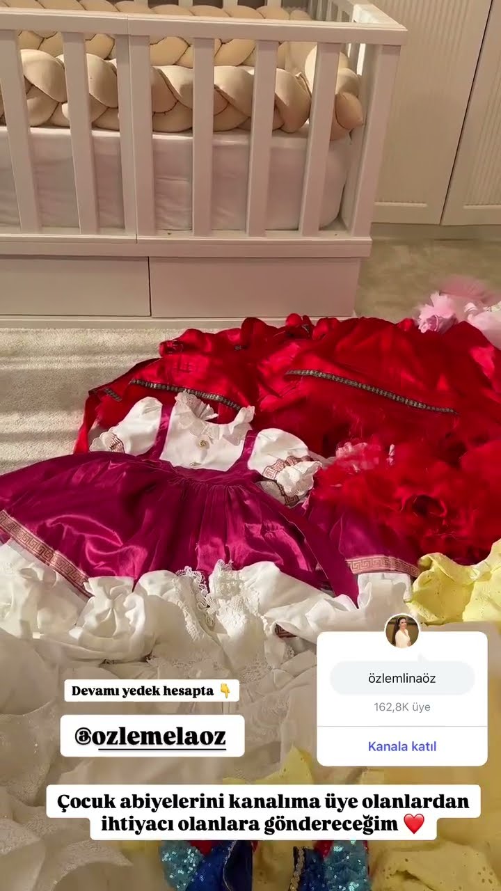 Çocuk abiyelerini kanalıma üye olanlardan ihtiyacı olanlara göndereceğim ❤️