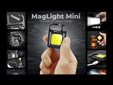 MagLight Mini // Super Bright 8-in-1 Utility Flashlight that Fits On Your Keychain