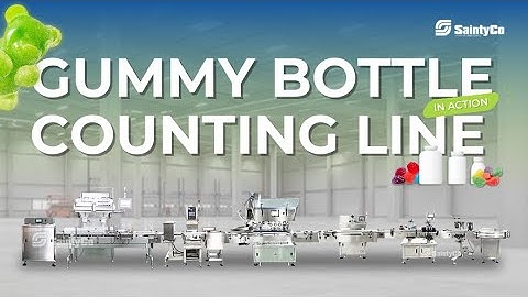 SaintyCo Bottle Counting Line | Seamless Packaging for Tablets, Capsules & Gummies